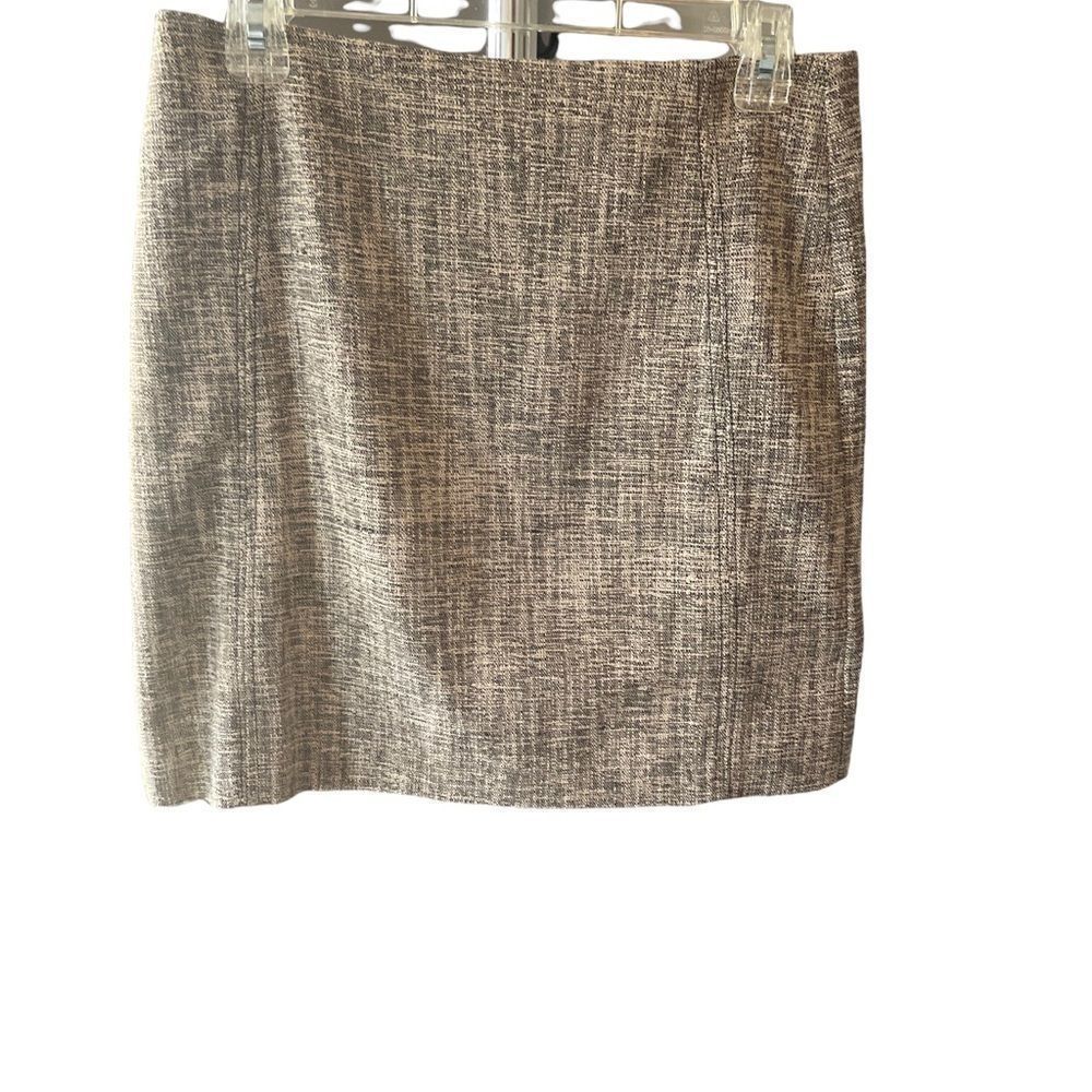 Ann Taylor Loft brown tweed skirt-size 2